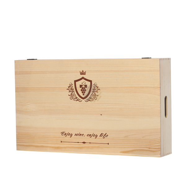 Hộp rượu gỗ 6 chai - LB008C